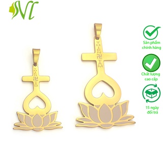 Mặt dây chuyền thiên tâm mạ vàng người đẹp vì lụa