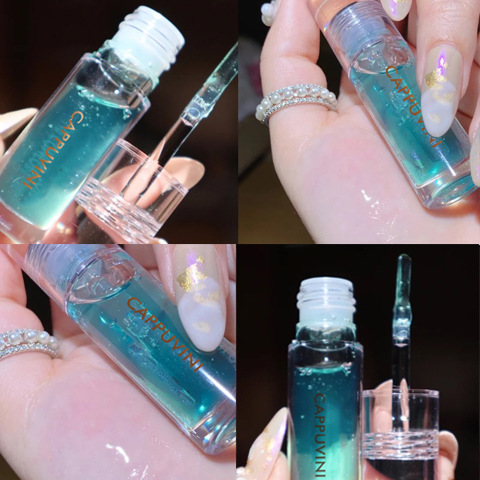 (Hàng Mới Về) Son Bóng Nhũ Tinh Chất Mật Ong Dưỡng Môi CAPPUVINI Starry Crystal Lip Honey