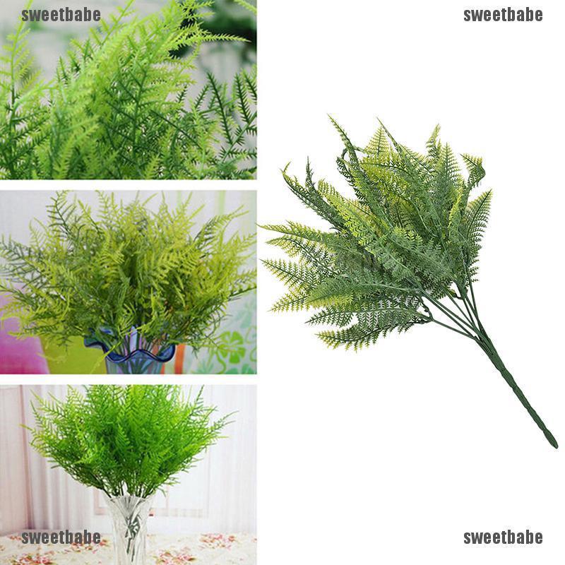 Set 7 nhánh cây dương xỉ giả trang trí nhà cửa