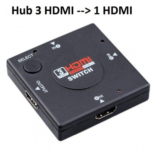 [FREESHIP] BỘ HUB KẾ NỐI 3 HDMI VÀO 1 HDMI