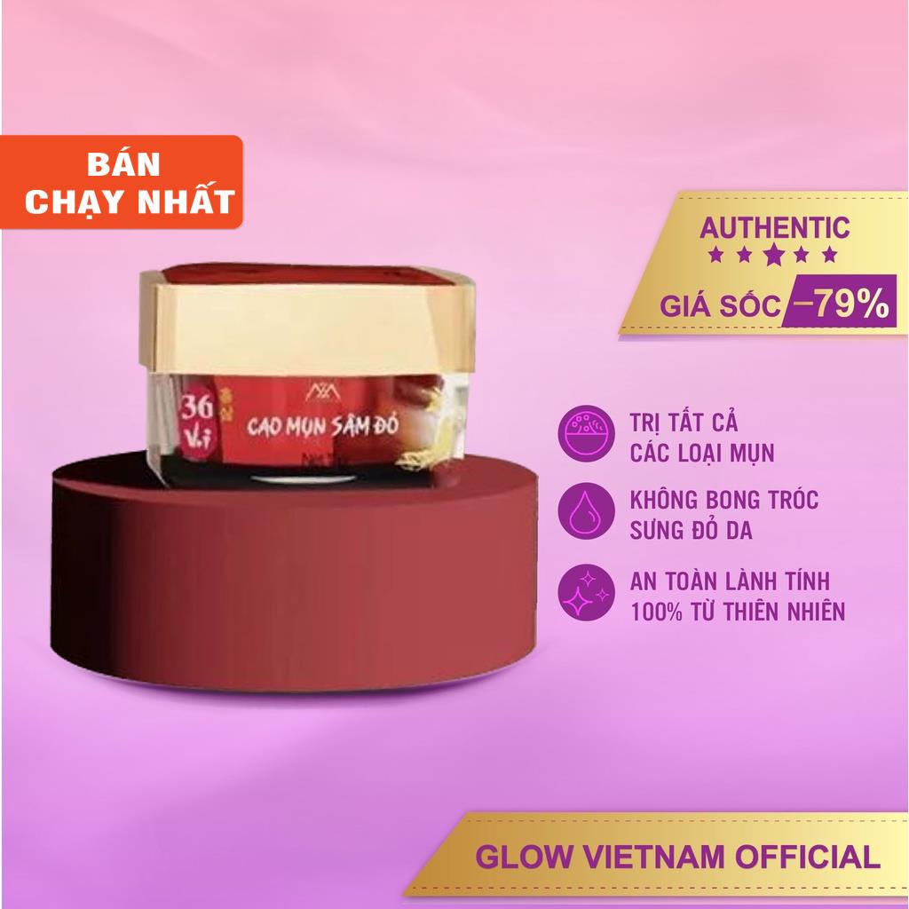 Cao mụn sâm đỏ 36 vị thuốc_bắc fullsize dành cho da nhạy cảm - Chính hãng 100%