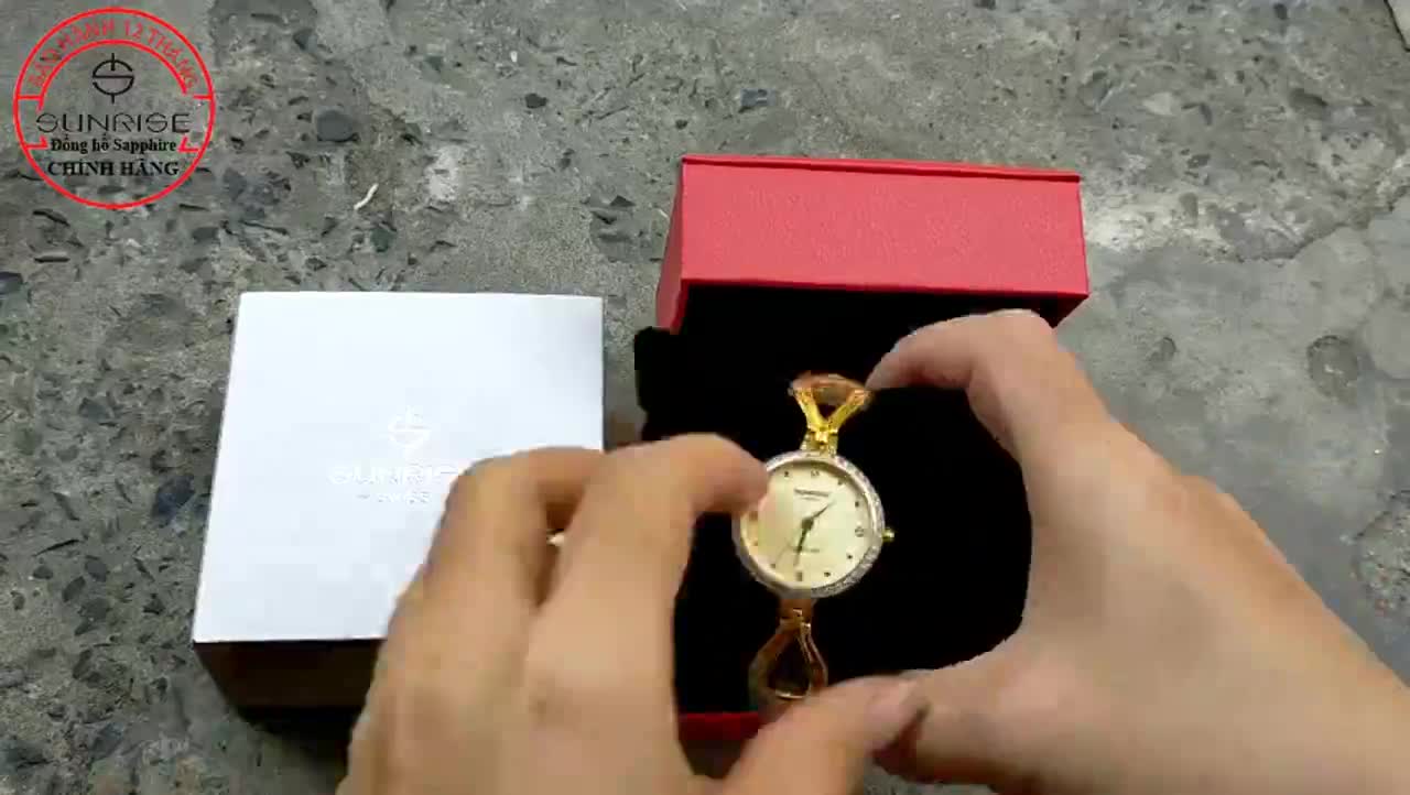 Đồng hồ nữ đính đá Sunrise 9939AA siêu mỏng kính Sapphire chống xước - Fullbox chính hãng | BigBuy360 - bigbuy360.vn