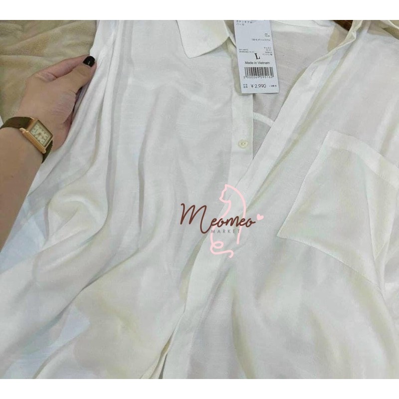 Áo sơ mi nữ trắng dài tay - áo sơmi nữ trắng trơn dáng basic hàng chuẩn VNXK xịn Full 3 size