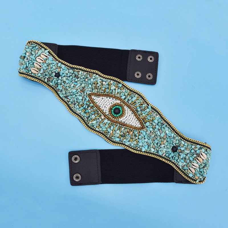 Thắt Lưng Co Giãn Định Hình Mắt Quỷ Thời Trang Tây Tạng Cho Nữ