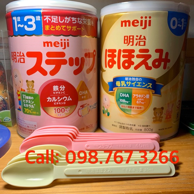 Thìa uống sữa Nhật Meiji xịn 100% - cho bé uống sữa|nước|thuốc tiện lợi