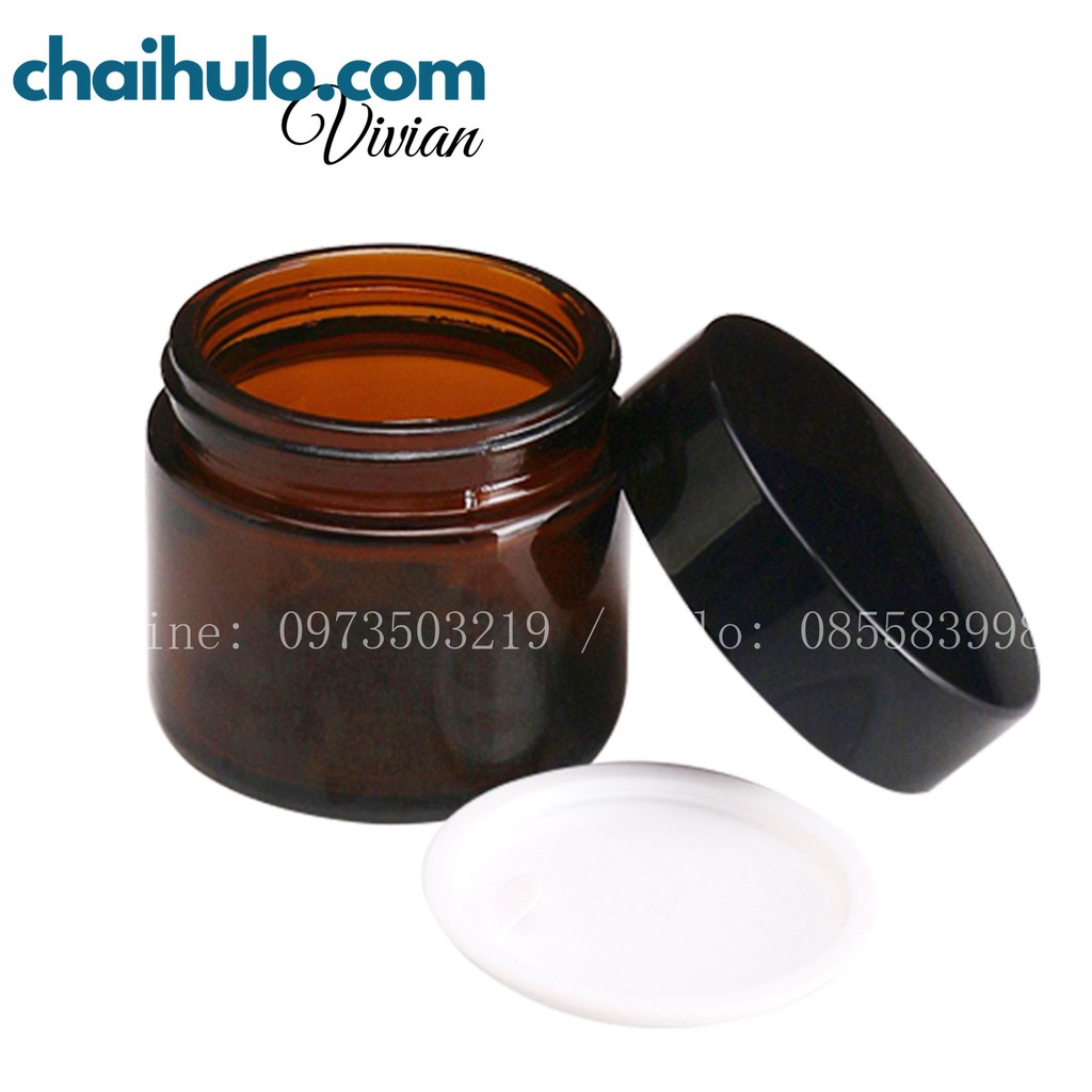 20g - Hũ kem nâu 20gr - Thủy tinh chất lượng cao dày đẹp - HÀNG CÓ SẴN