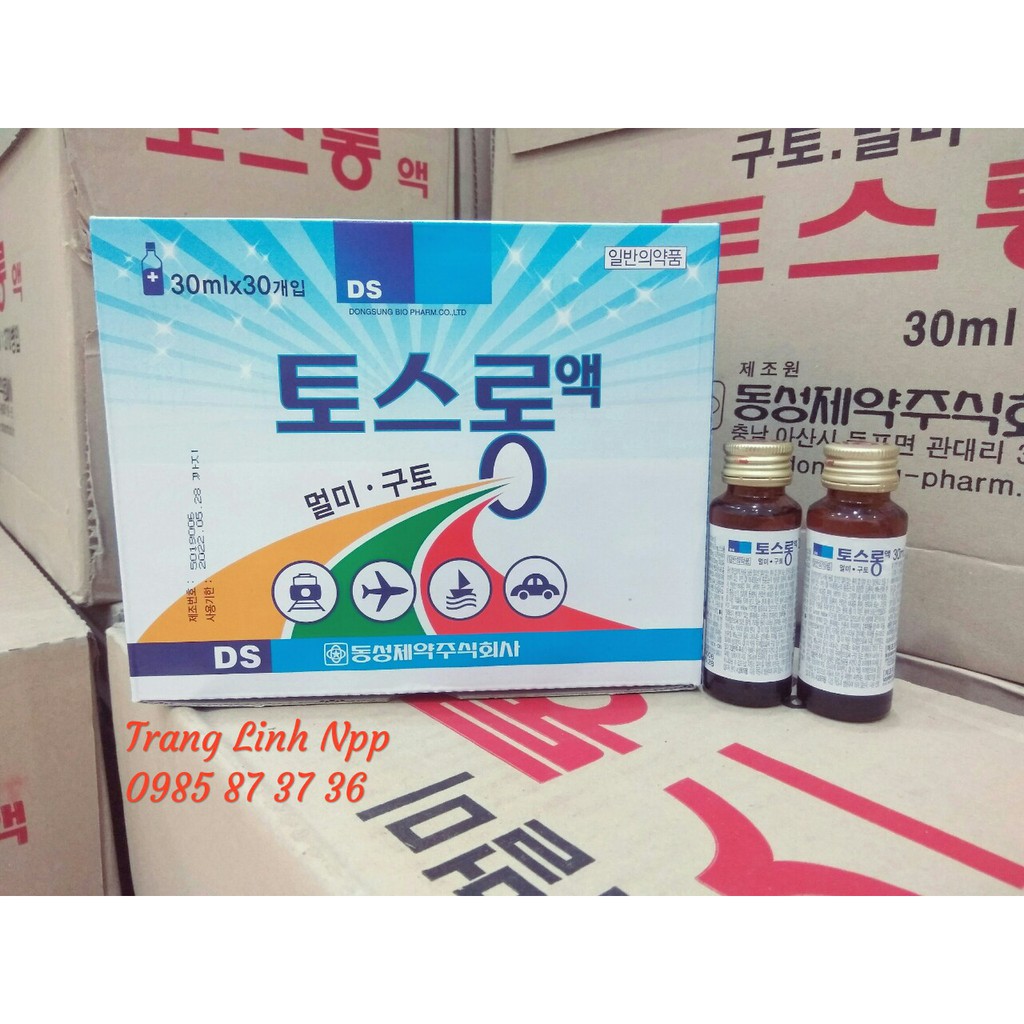 [Mã 77FMCGSALE1 giảm 10% đơn 250K] Chống Say Xe Hàn Quốc, Nước Chống Say Xe Nội Địa Chai 30ml | BigBuy360 - bigbuy360.vn
