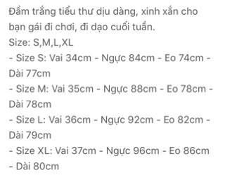 Đầm tiểu thư trắng Hàn Quốc