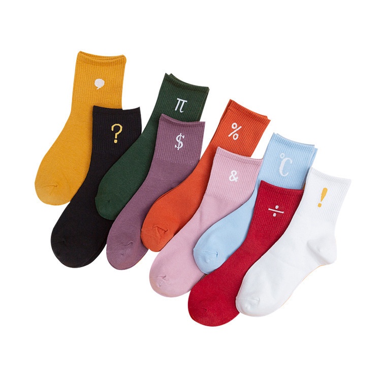 WAFNHA D240 Vớ Nữ Họa Tiết Biểu Tượng Phong Cách Nhật Bản