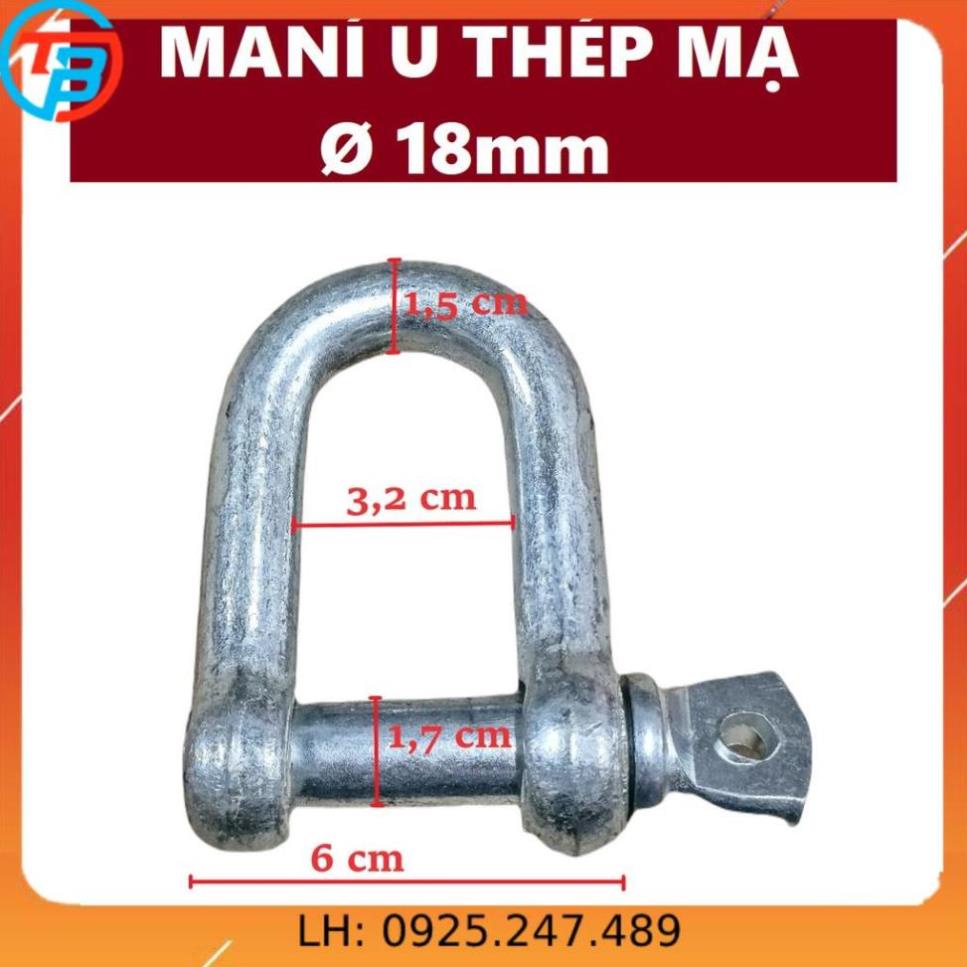 Ma ní chữ U Phi [ 18 mm ] CÁP THÉP Thái Bình VinàN