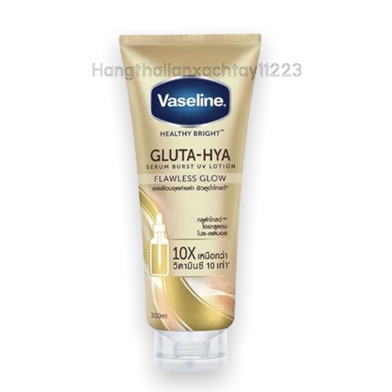 (VÀNG- NGÀY) Dưỡng Thể Trắng Da Vaseline Healthy Bright Gluta-hya Serum Burst UV Lotion Flawless Glow Thái Lan