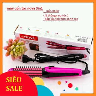 Máy Làm Tóc 3 Trong 1 NOVA (Uốn, Duỗi, Bấm)