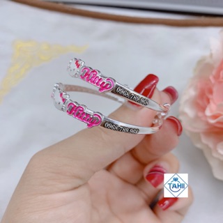 Vòng tay hello kitty bạc cho bé