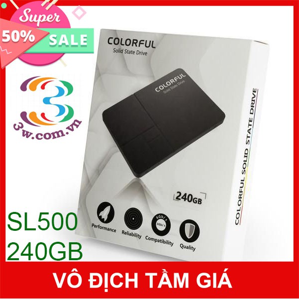 Ổ cứng SSD Colorful SL500 chính hãng tốc độ 550/500Mbs