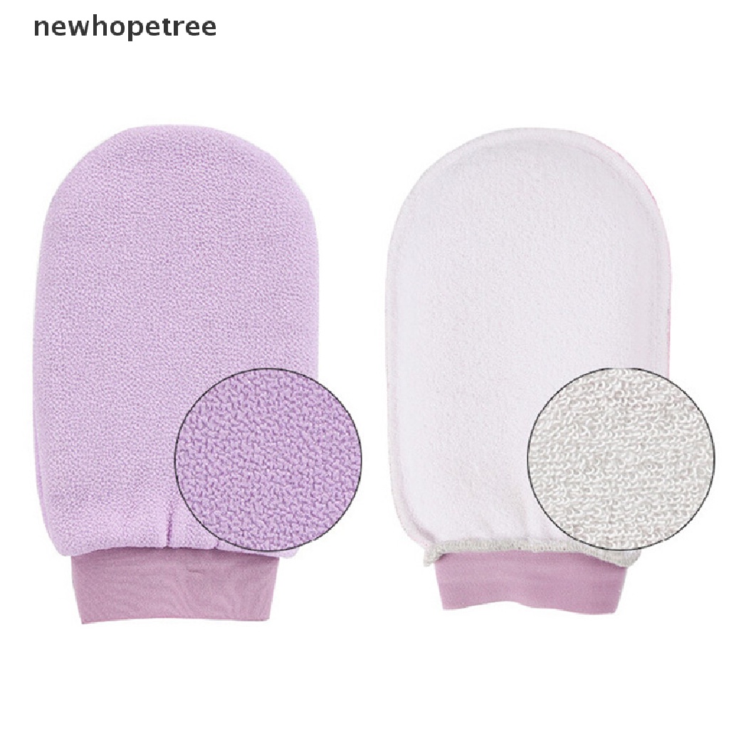 Găng tay đi tắm Xơ Mướp Tẩy Tế Bào Chết massage Toàn Thân