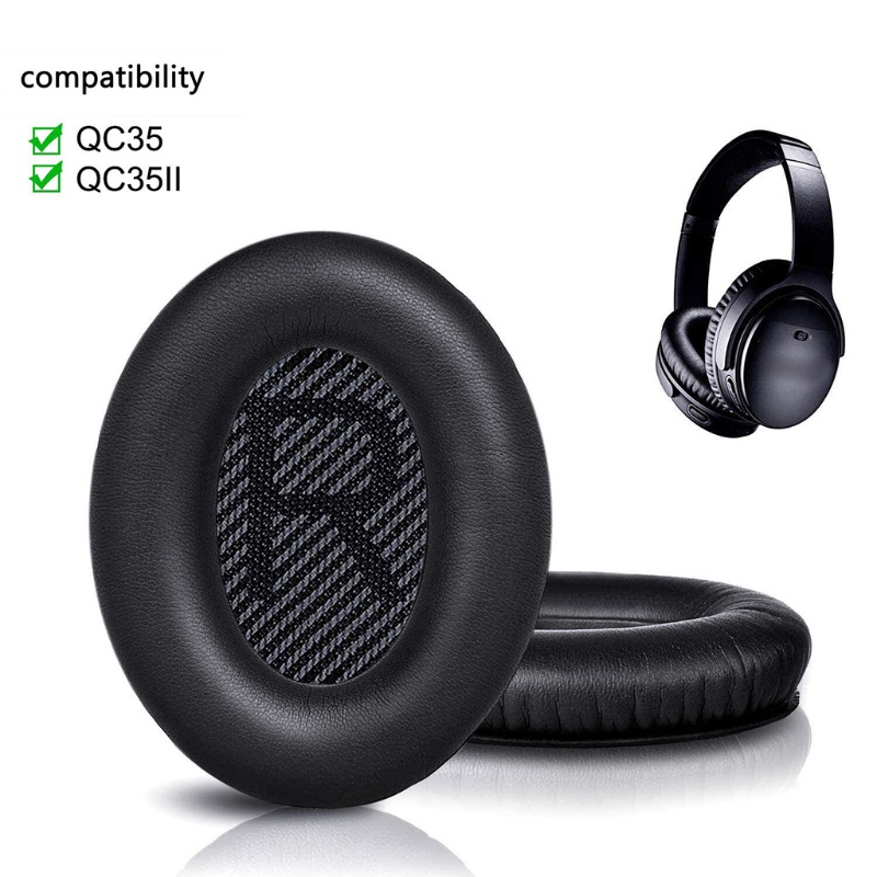 Đệm Bọc Bảo Vệ Tai Nghe Bằng Da Thoáng Khí Cho Bo-se QC35