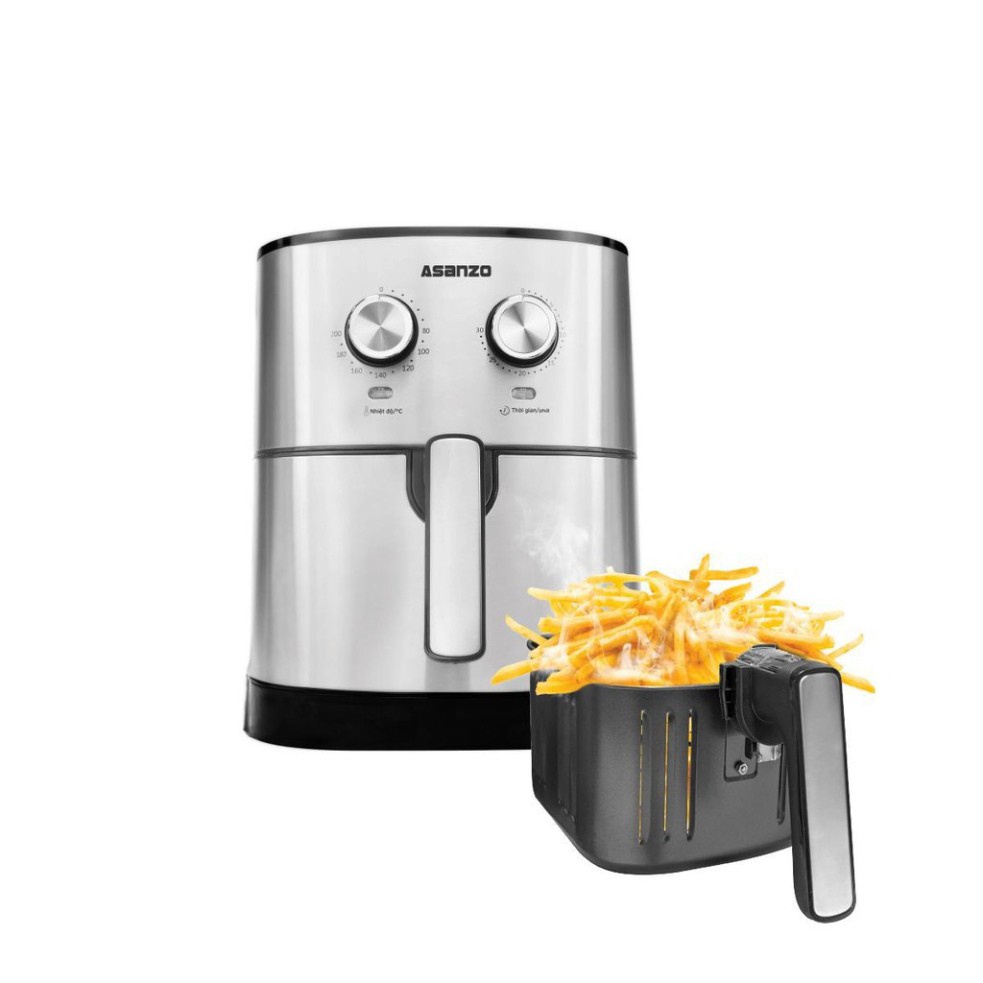 Nồi chiên không dầu Asanzo AAF1758 - 5.8L An Toàn Cho Sức Khỏe Hàng chính hãng