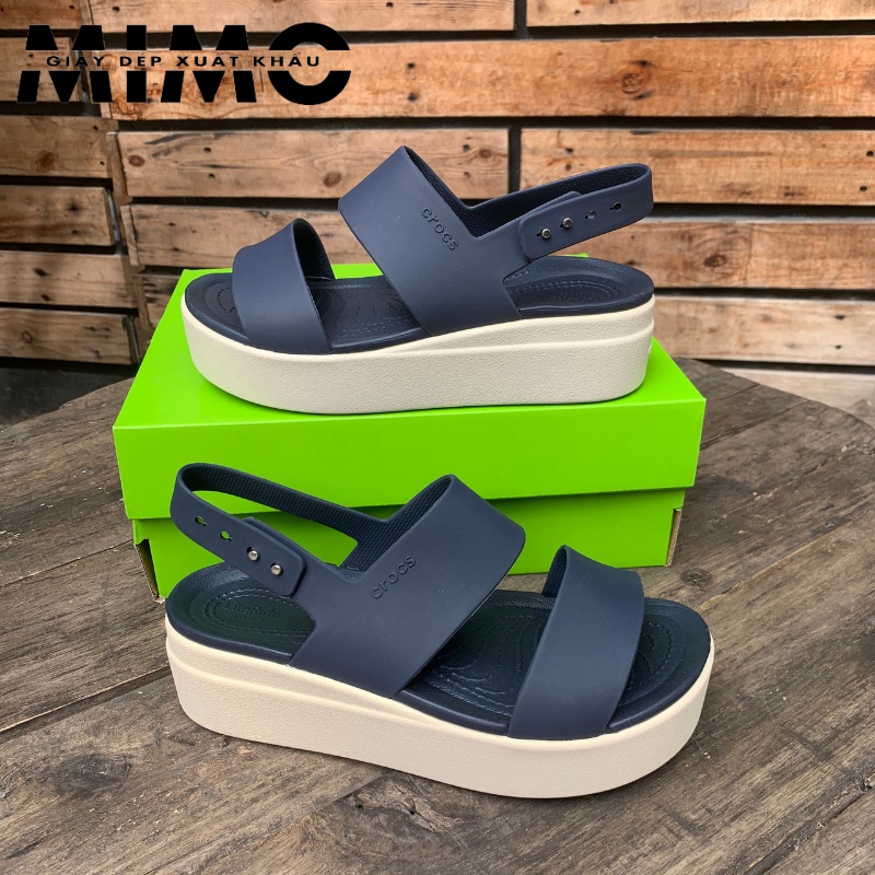 Sandal Cross Brooklyn đế cao 5p màu navy siêu êm nhẹ, bền đẹp cho nữ