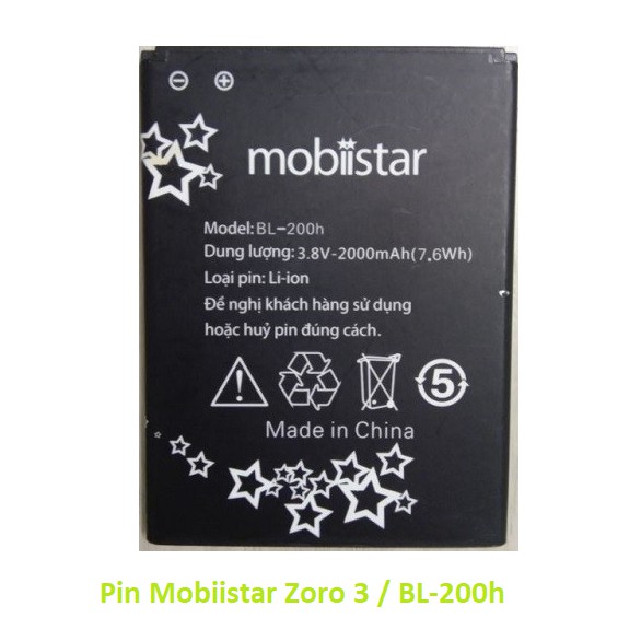 Pin Mobiistar Zoro 3 / BL-200h