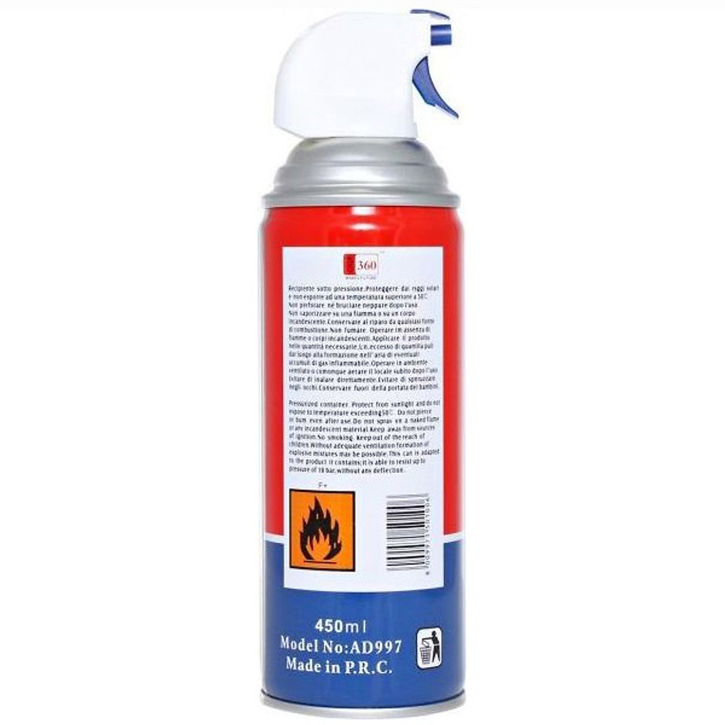 Bình Xịt Bụi Khí Nén Giga 360 Airduster Vệ Sinh Bàn Phím Laptop Máy Tính Máy Ảnh Xe Đạp Máy In Arigato VN