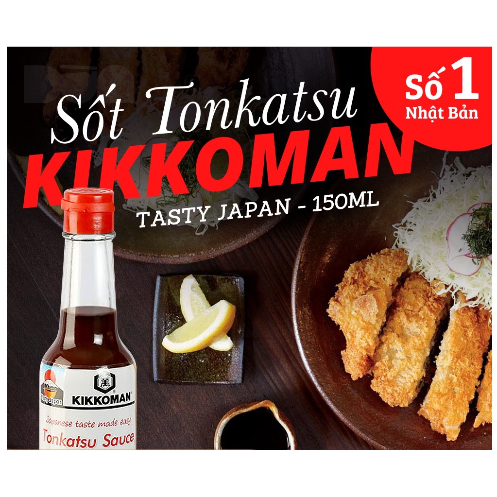 Sốt Tonkatsu hiệu Kikkoman Tasty Japan 150ml