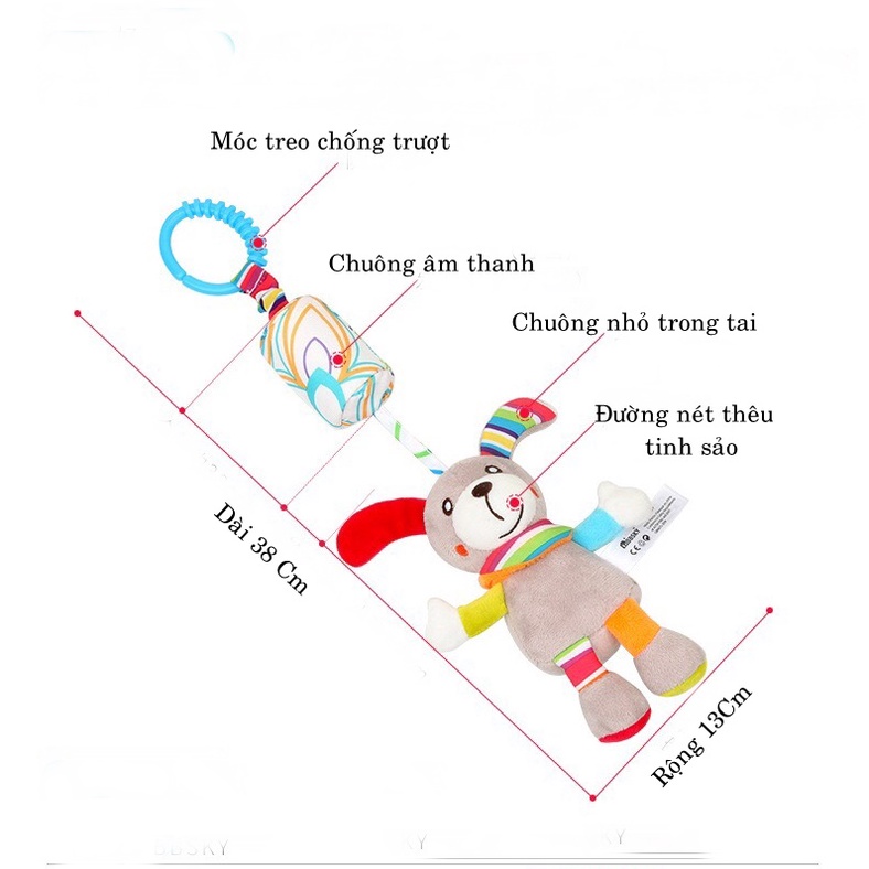 Đồ Chơi Treo Cũi Nôi Kích Thích Thị Giác Cho Bé BBSKY DC301