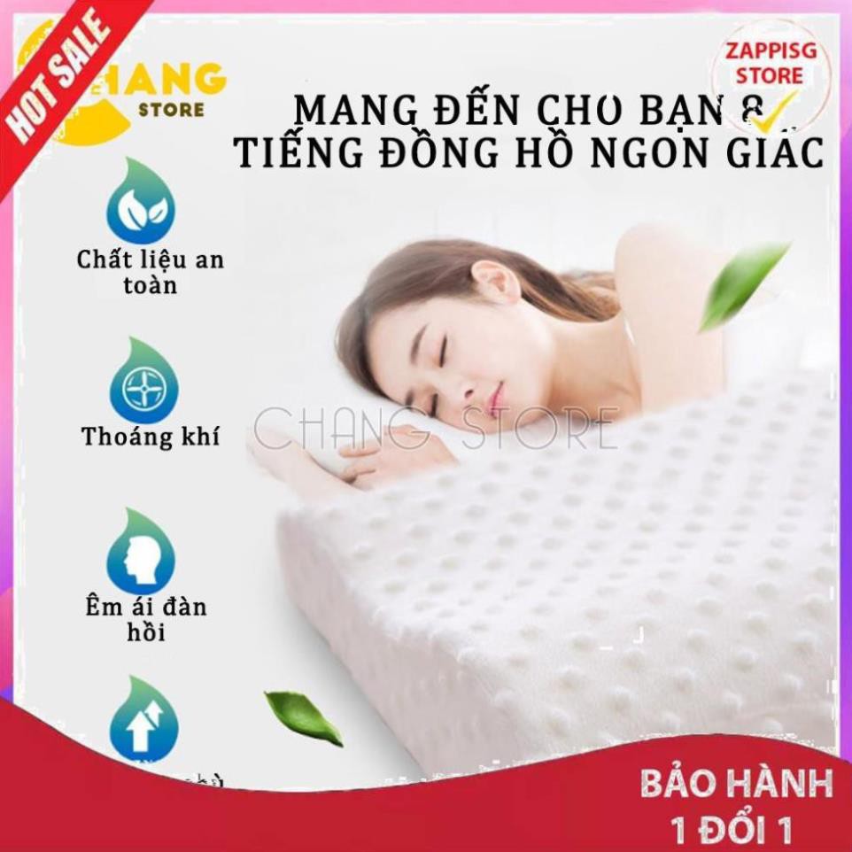 Sale Gối Cao Su Non Chống Ngáy Người Lớn Mềm Mại Êm Ái bảo hành uy tín