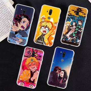 Ốp điện thoại trong suốt hình Demon Slayer cho LG G6 G7 G8 THINQ V20 V30 V30S V35 V40 V50 V50S V60
