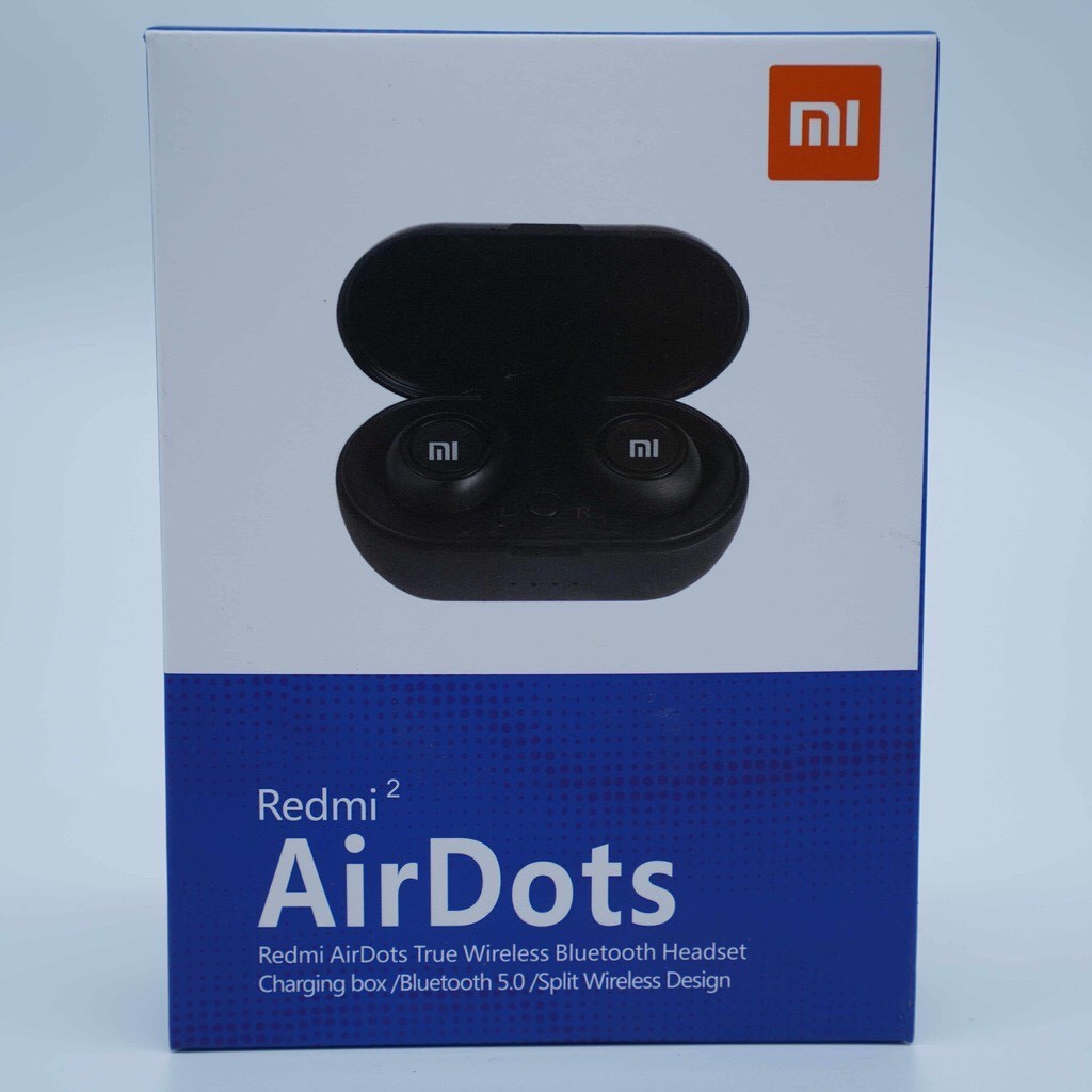 💖 1 ĐỔI 1💖Tai nghe blutooth MI🌟 FREE SHIP🌟 - Tai nghe AirDots Redmie Đen True Wireless Công Nghệ 5.0