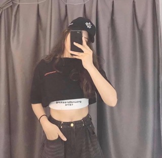 SET ÁO THUN CROPTOP KÈM BRALETTE