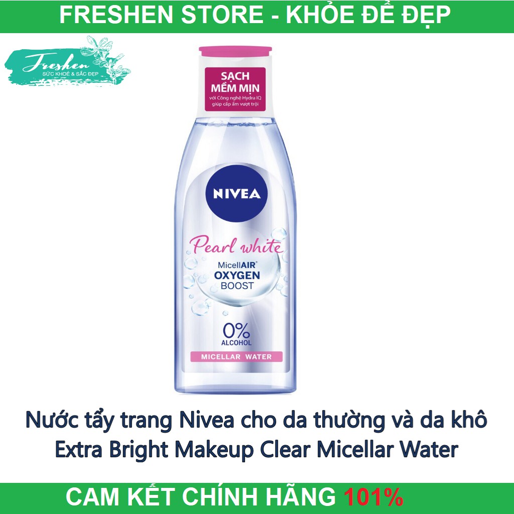 ✅ (CHÍNH HÃNG)Nước tẩy trang Nivea cho da thường và da khô Extra Bright Makeup Clear Micellar Water