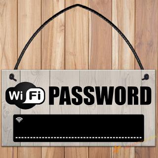 Biển hiệu chữ WiFi Password bằng gỗ trang trí cho quán net
