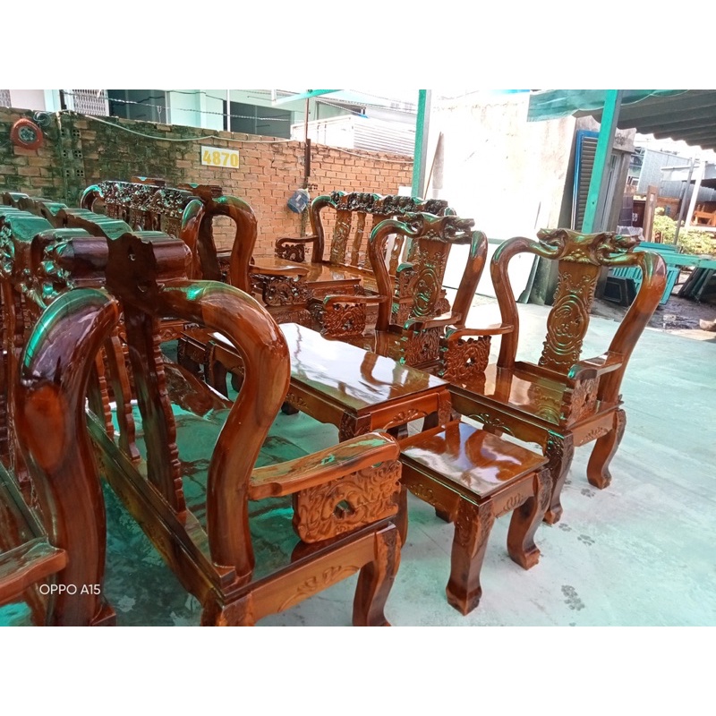 Bộ Salon Gỗ Tự nhiên 6 món như hinh