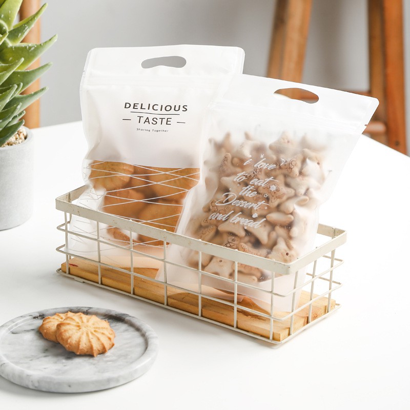 Combo 50 túi zip đựng bánh kẹo làm quà tặng 15x23cm có nhiều hoa văn