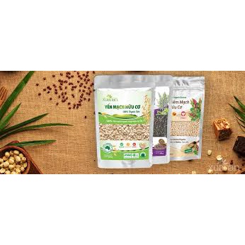 Bịch Hạt chia Organic Xuân An bịch 300g Tặng bịch yến mạch hữu cơ