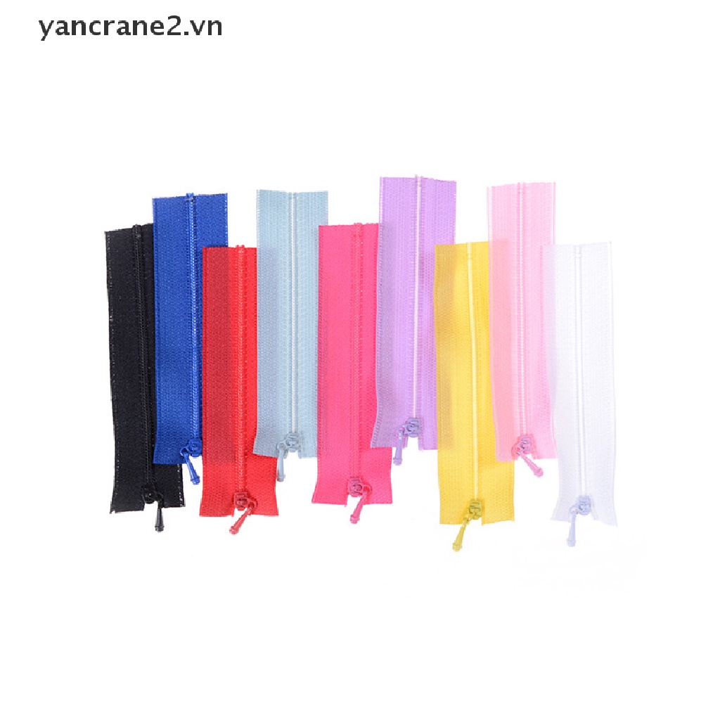 Set 5 Khóa Kéo Mini Dùng Để May Đồ Búp Bê / Đầm Đồ Thủ Công DIY