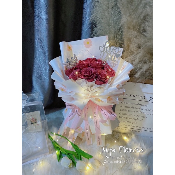 Bó Hoa Nhũ 10 Bông