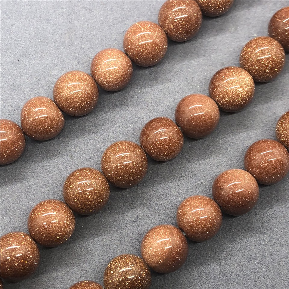 Chuỗi Hạt Đá Tròn Tự Nhiên 4-12mm Dùng Làm Trang Sức Thủ Công