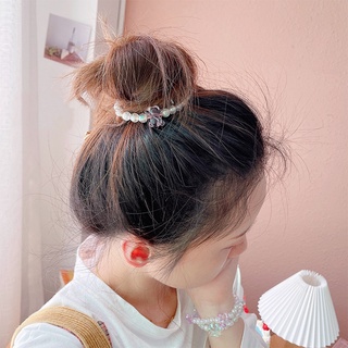 Dây cột tóc hình gấu đính đá pha lê dễ thương cho nữ
