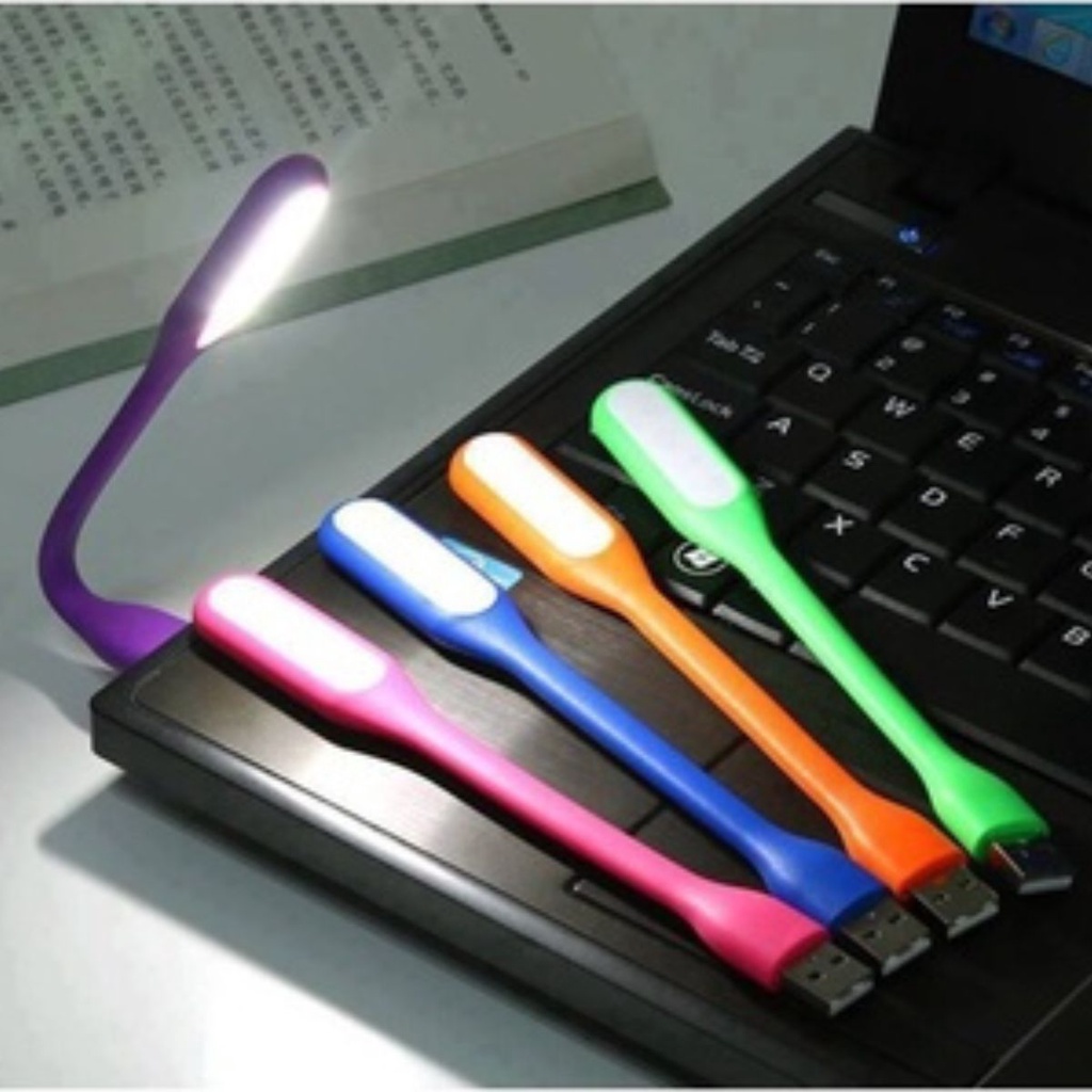 Đèn LED Mini Cổng USB Siêu Sáng, Vỏ Nhựa Dẻo, Cắm Cổng USB Sạc Dự Phòng, Laptop,… - Giao Màu Ngẫu Nhiên