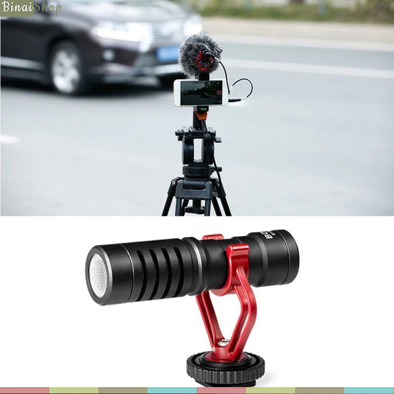 Boya BY-MM1+ - Micro Định Hướng Thu Âm Cho Điện Thoại, Máy Ảnh, DSLR, Máy Tính