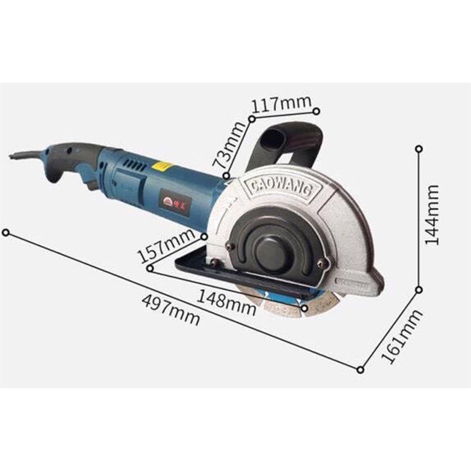 Máy cắt rãnh tường 1 lưỡi CW1332 - CW1336 - Công suất 1800W, lưỡi 133mm, cắt sâu 40mm - Hàng chính hãng - BH 6 tháng