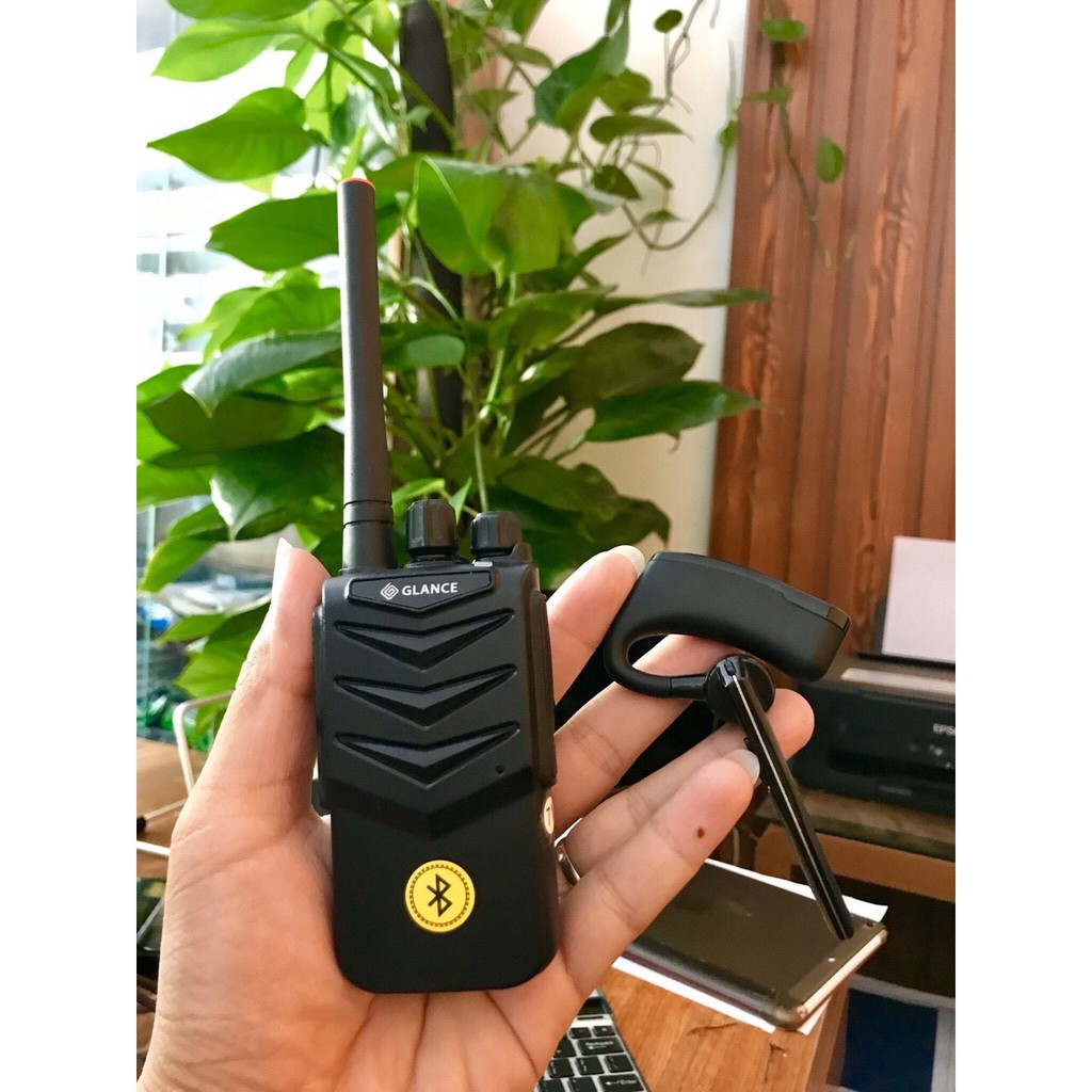 Bộ đàm cầm tay GLANCE BT-3000 dùng tai nghe bluetooth