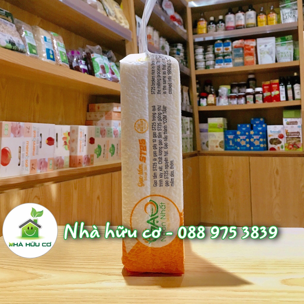 Gạo tấm hữu cơ ST25 2kg/1kg- Gạo Ngon Nhất - Date: 11/2023 - Nhà hữu cơ