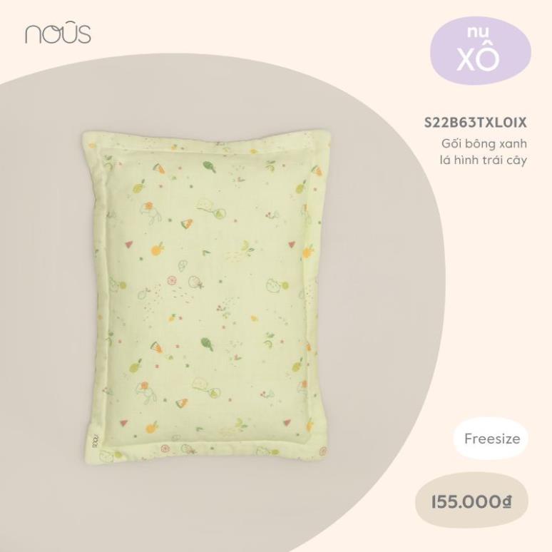 Phụ Kiện Gối Bông Cao Cấp - Gối Nu Mây Họa Tiết Nous Kích cỡ: 45x30x3(cm)