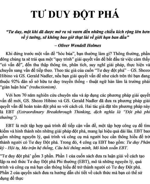 Sách - Tư Duy Đột Phá - First News | BigBuy360 - bigbuy360.vn