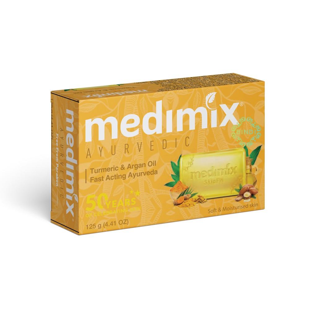 Set 3 Xà Phòng Medimix Nghệ & Dầu Argan 125g/bánh