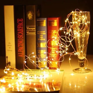 Dây đèn led fairylight đom đóm trang trí dùng PIN rất tiện