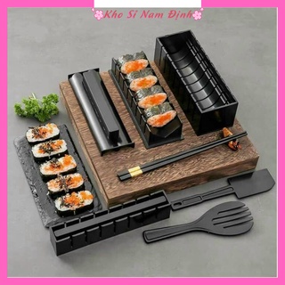 Bộ Dụng Cụ Làm Sushi Kimbap Cơm Cuộn 10 Món Tiện Lợi