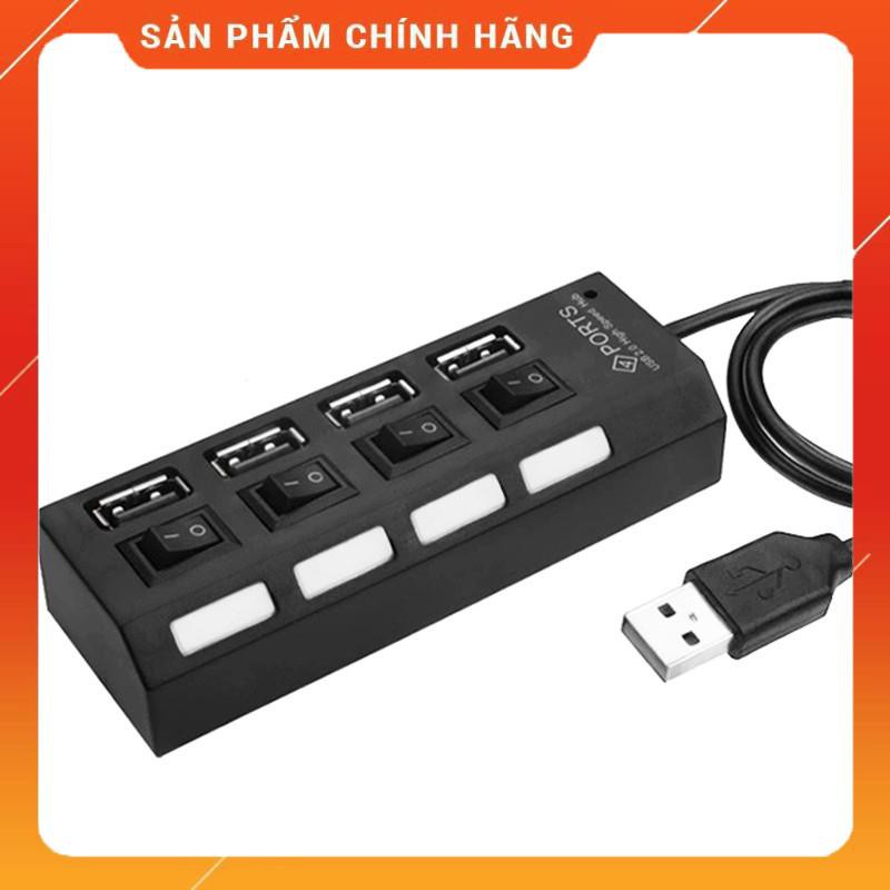 bộ chia usb 3.0 1 ra 4 - hub usb 4 port có công tắc tắt bật